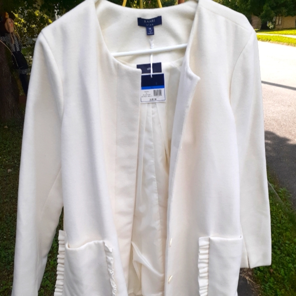 KAARI BLUE CREAM WHITE WOMEN'S JACKET XL